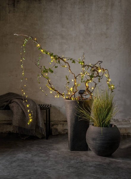 Aurinkokennovalosarja 7,4 m &ndash; 100 LED, L&auml;mmin Valkoinen