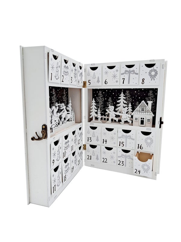 joulukalenteri avattava valoilla