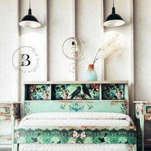 Retro garden decoupage paperi